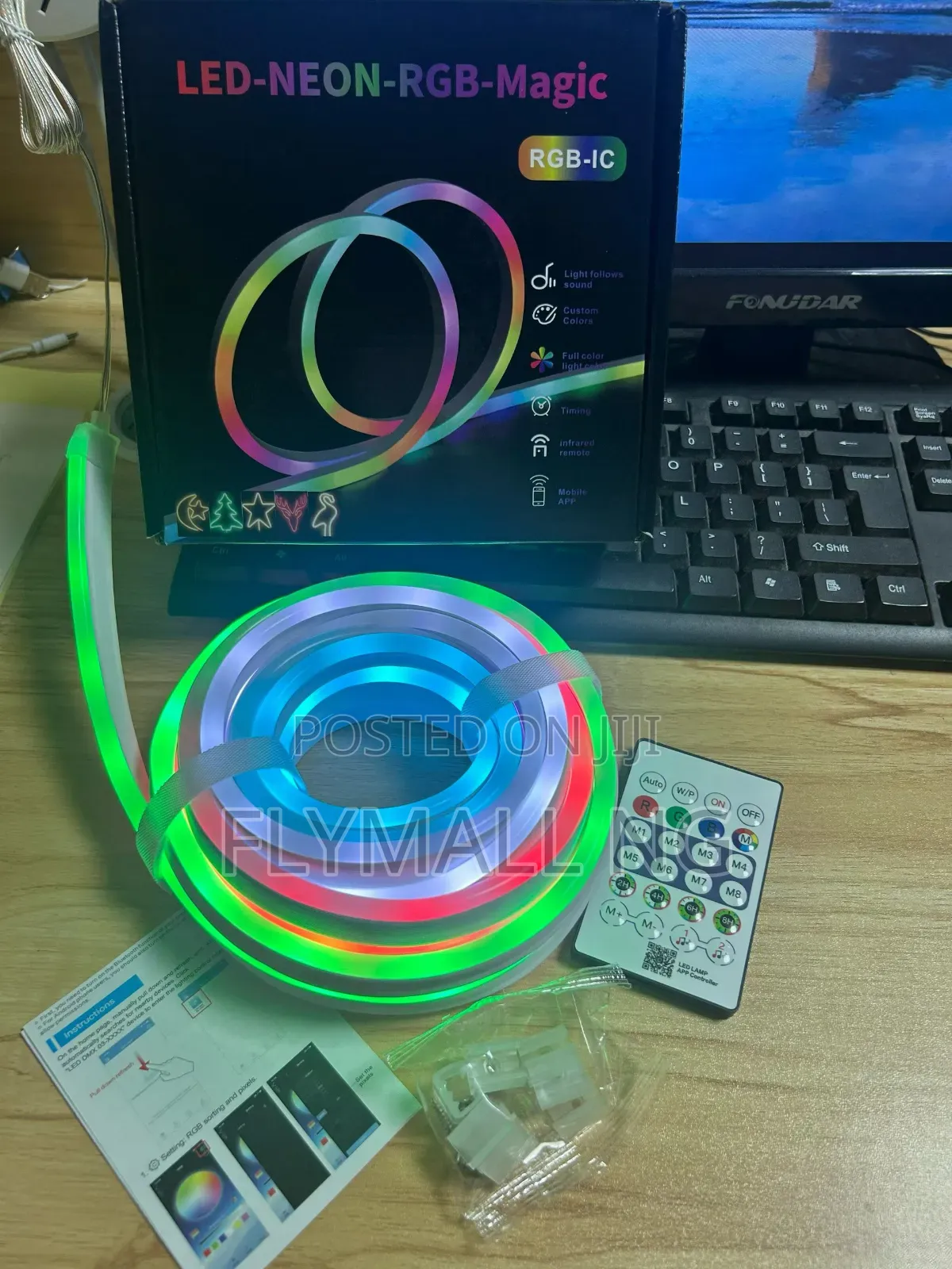 LED-Neon-RGB-Magic Flexible Strip Light With Remote App Control