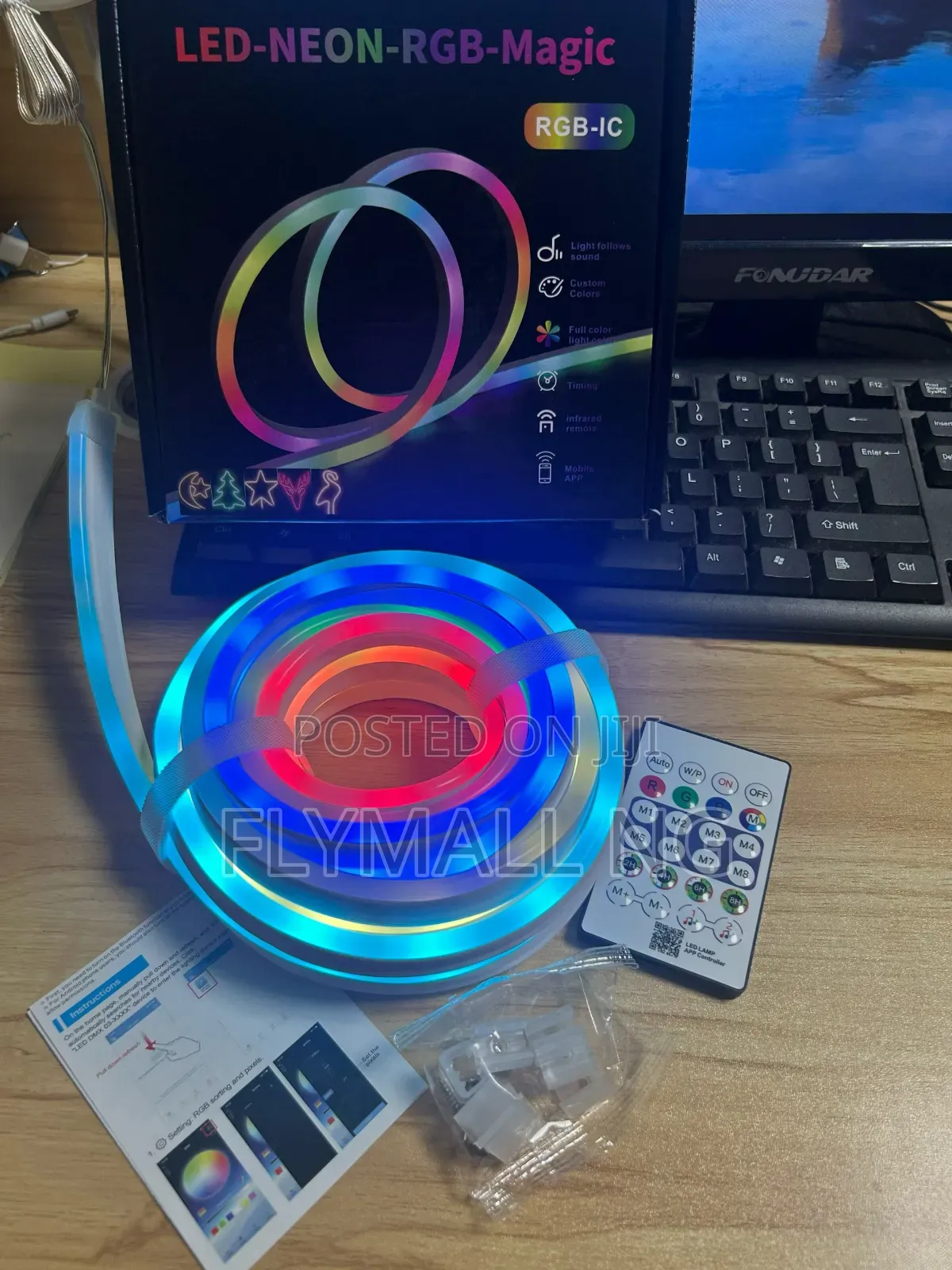 LED-Neon-RGB-Magic Flexible Strip Light With Remote App Control