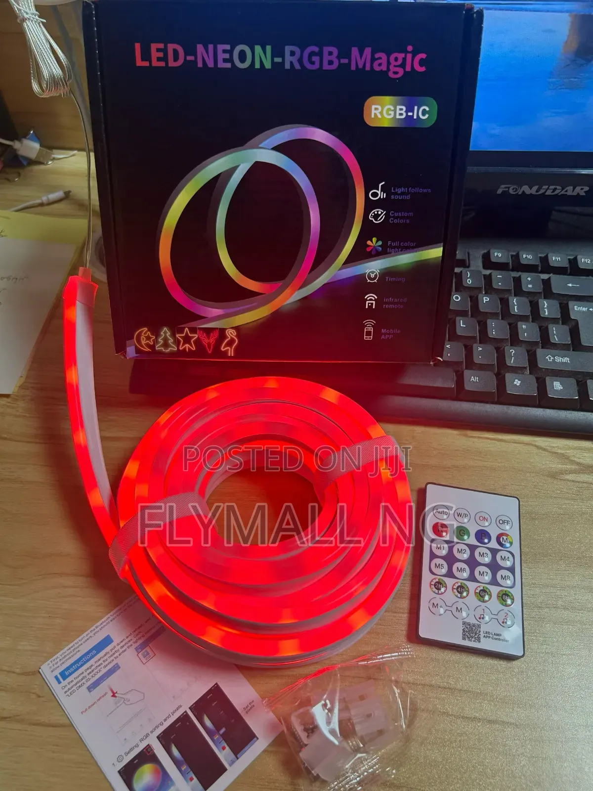 LED-Neon-RGB-Magic Flexible Strip Light With Remote App Control