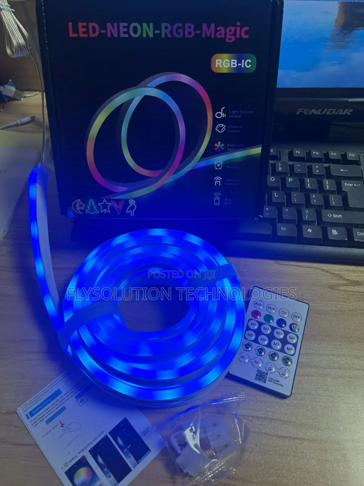 LED-Neon-RGB-Magic Strip Light With Remote App Control