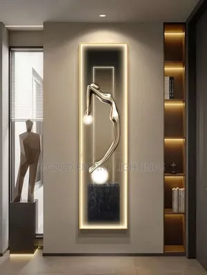 Luxury Modern LED Wall Art Light – Elegant 3D Decorative Wall Lamp