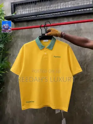 Men’s Supreme Contrast-Collar