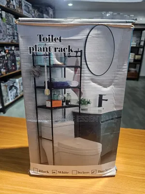 3-Tier Over-the-Toilet Bathroom Storage Rack – Space Saver