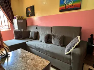 L Shaped Sofa and Table
