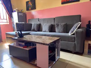 L Shaped Sofa and Table
