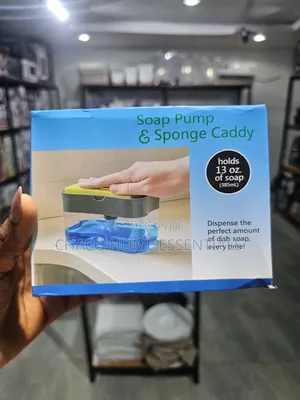 2-in-1 Kitchen Soap Pump Sponge Dispenser