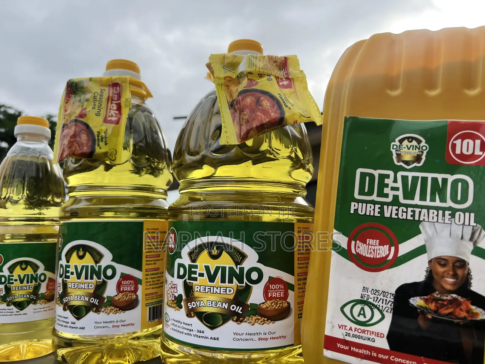 De-Vino Refined Soya Bean Oil | 1L, 3L, 5L, 10L 25L