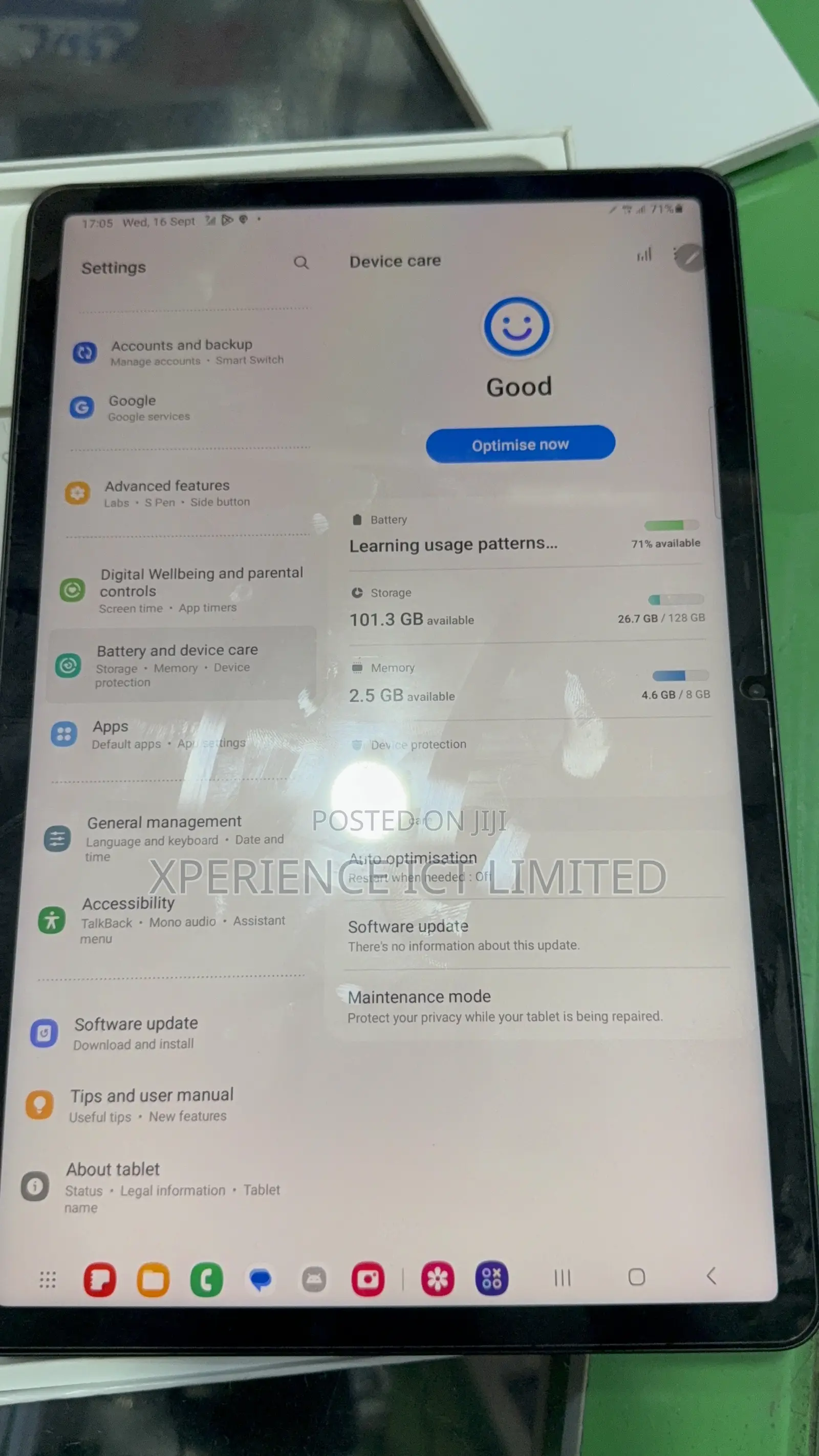 New Samsung Galaxy Tab S8 128 GB Gray