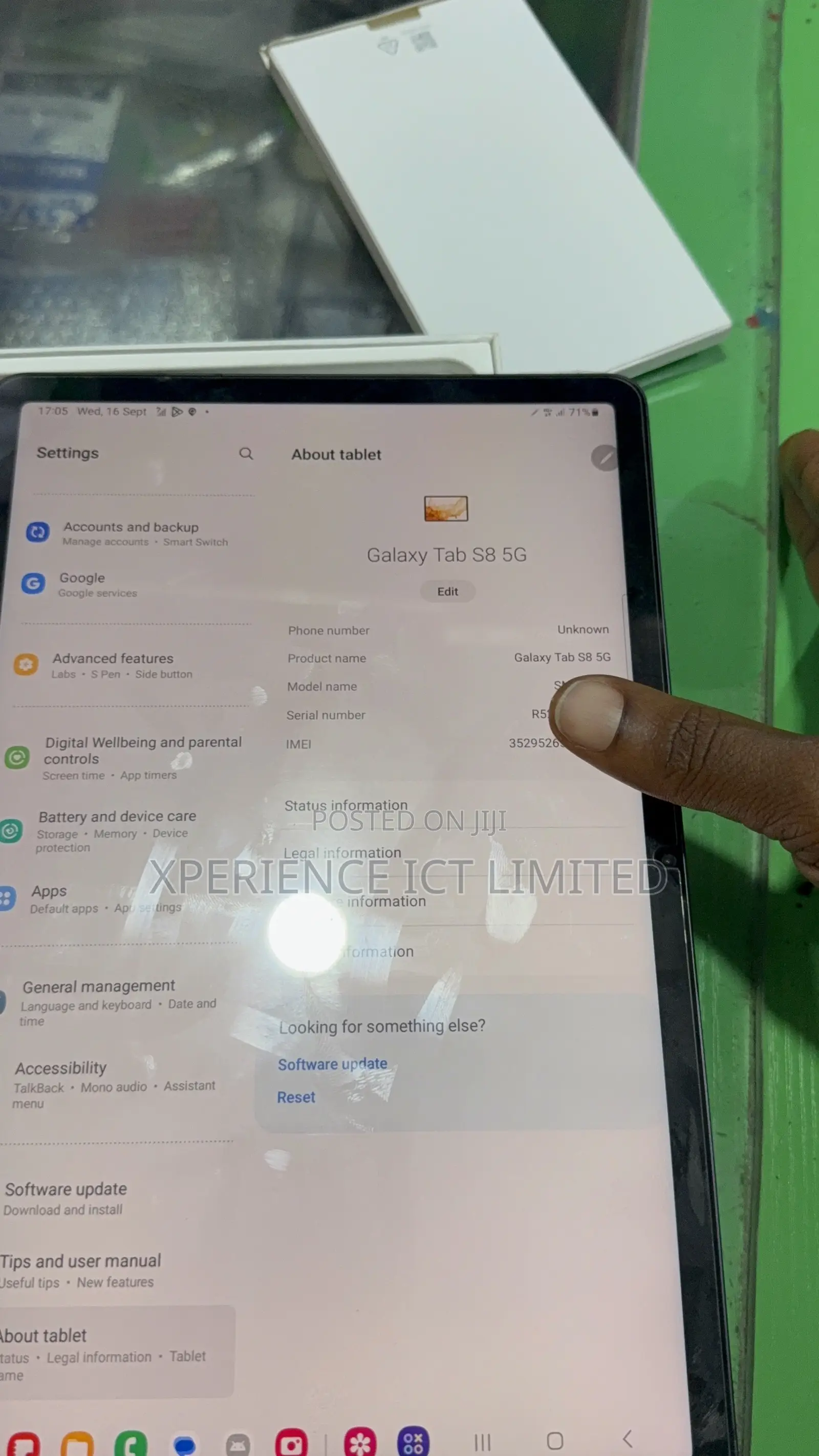 New Samsung Galaxy Tab S8 128 GB Gray