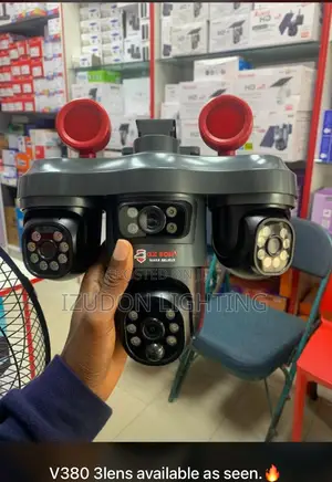 Luxury Solar 3lens CCTV Camera for Your Office