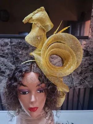 Spiral Gold Fascinator 3