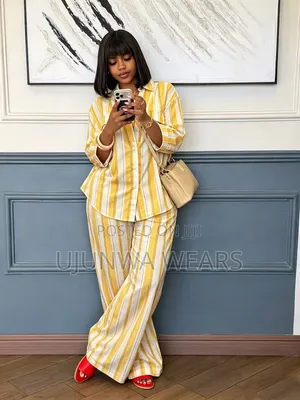 The Lemon Stripe Lounge Set