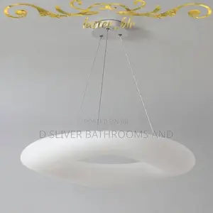 Modern Multi-Ring LED White Halo Chaindialer