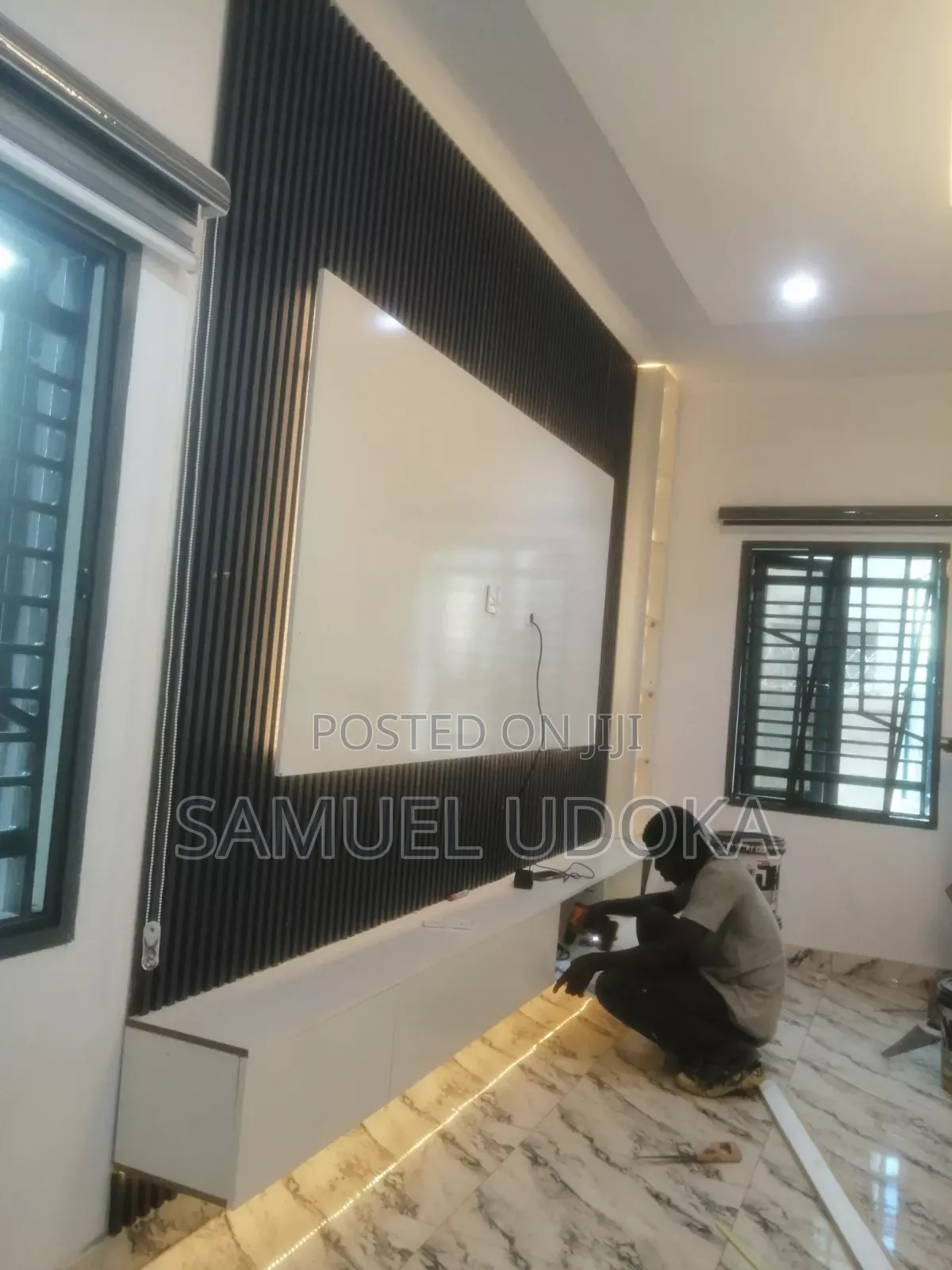TV Console Wall Panel Decoration