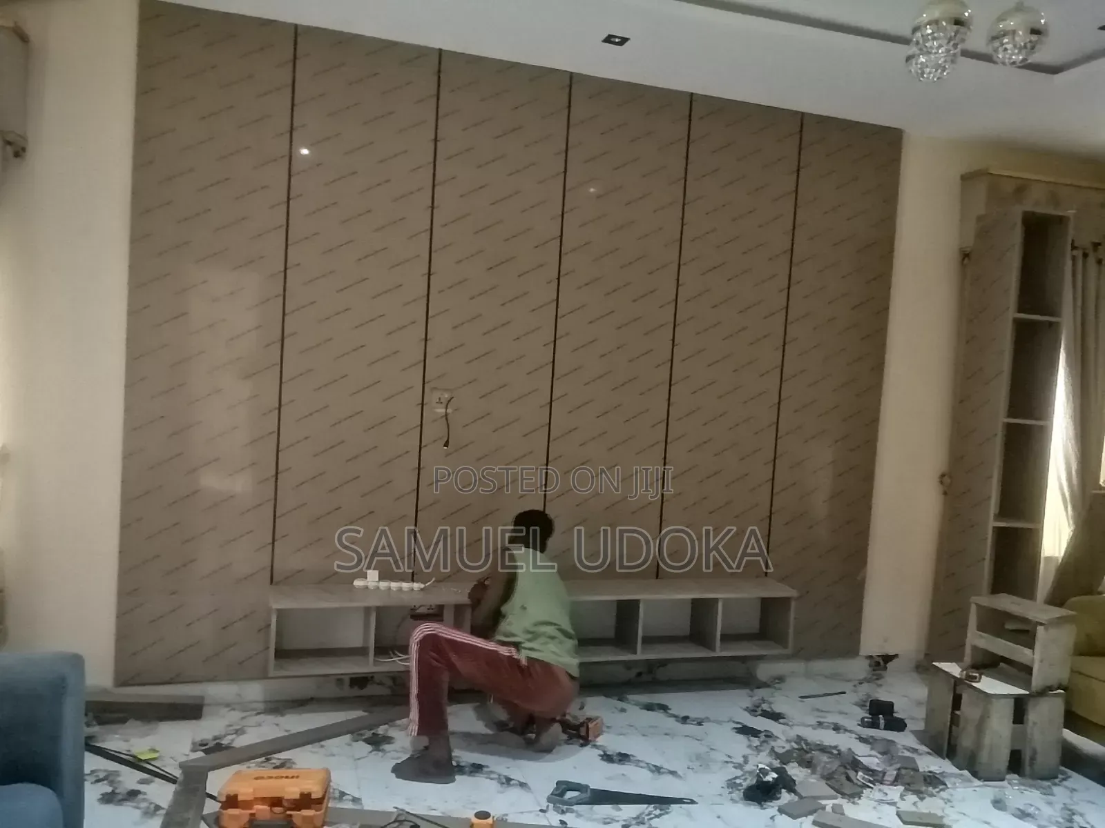 TV Console Wall Panel Decoration