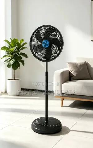 18" ML Pure Copper Coil Electric Standing Fan-Big Motor,100% Copper