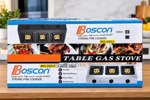 BOSCON 3-Burner Stainless Steel Table Gas Stove–BOS-Gs013