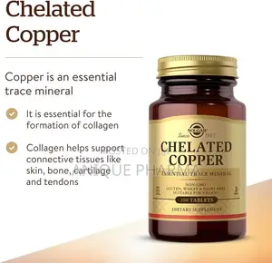 Chelated Copper Supplements – Essential Trace Mineral X 100