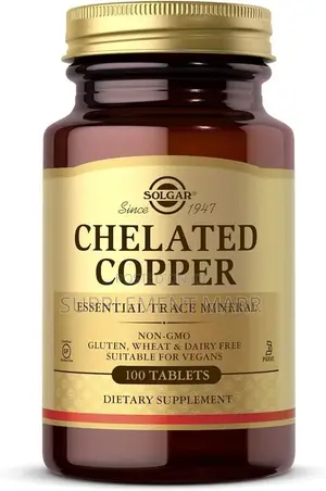 Chelated Copper Supplements – Essential Trace Mineral X 100