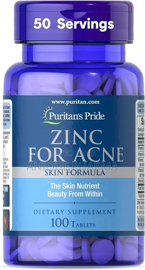Zinc for Acne Tablets X100 Tablets