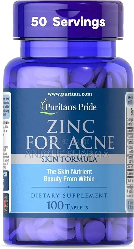 Zinc for Acne Tablets X100 Tablets