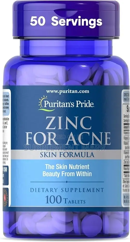 Zinc for Acne Tablets X100 Tablets