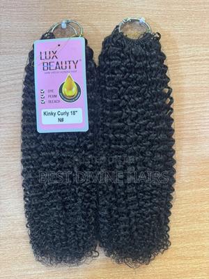 18" Miracle Knot Crotchet in Kinky Curls, Human Hair