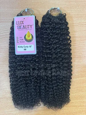 18" Miracle Knot Crotchet in Kinky Curls, Human Hair