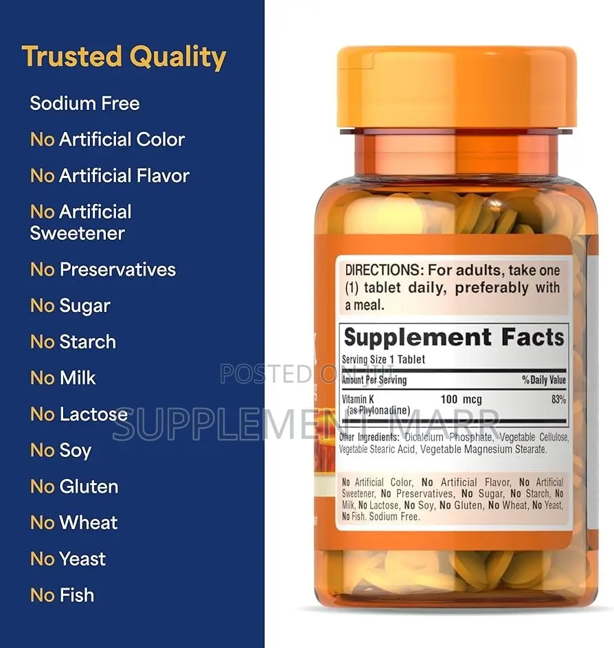 Vitamin K 100mcg X100 Tablets