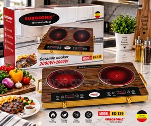 Eurosonic Double Infrared Hot Plate Cooker With 7 Functions●Timer●Lock