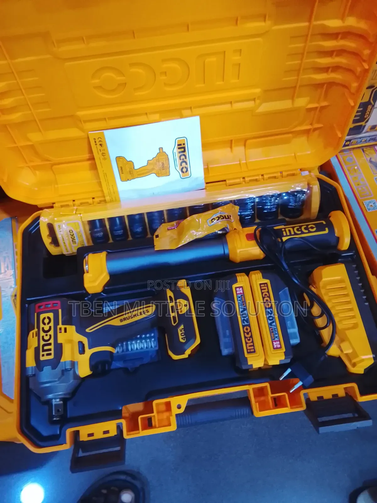 Ingco 20V Cordless Impact Wrench Combo Kit,