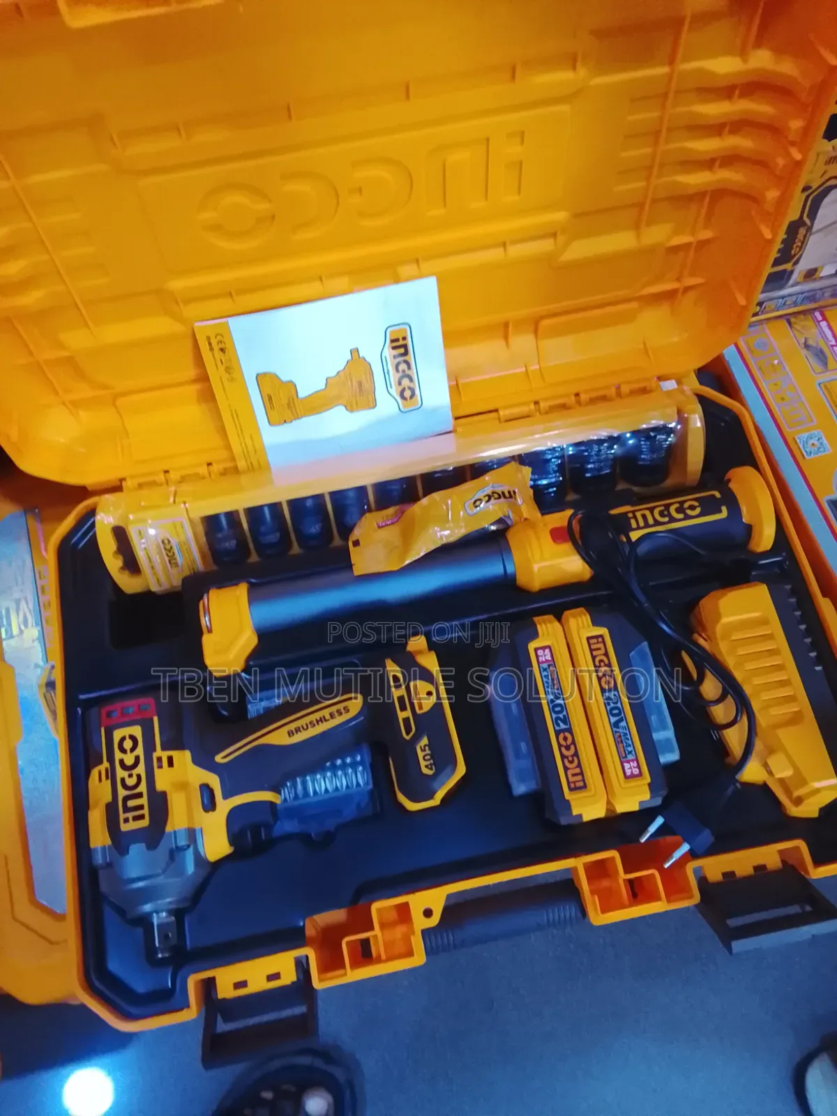 Ingco 20V Cordless Impact Wrench Combo Kit,