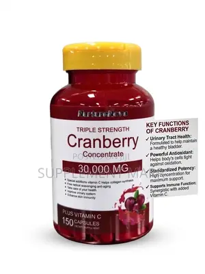 Triple Strength Cranberry Concentrate 30,000mg With Vitamin X150
