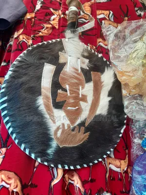 Premium Animal Skin Igbo Traditional Wedding Hand Fan (Akụpe)