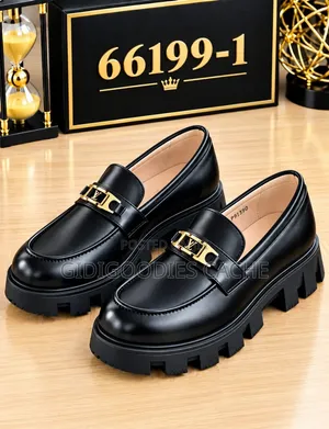 Men's All-Black Chunky Shoes Size 40-45