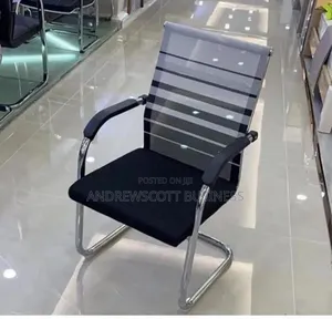 Brand New White and Black Office Visitors Chair