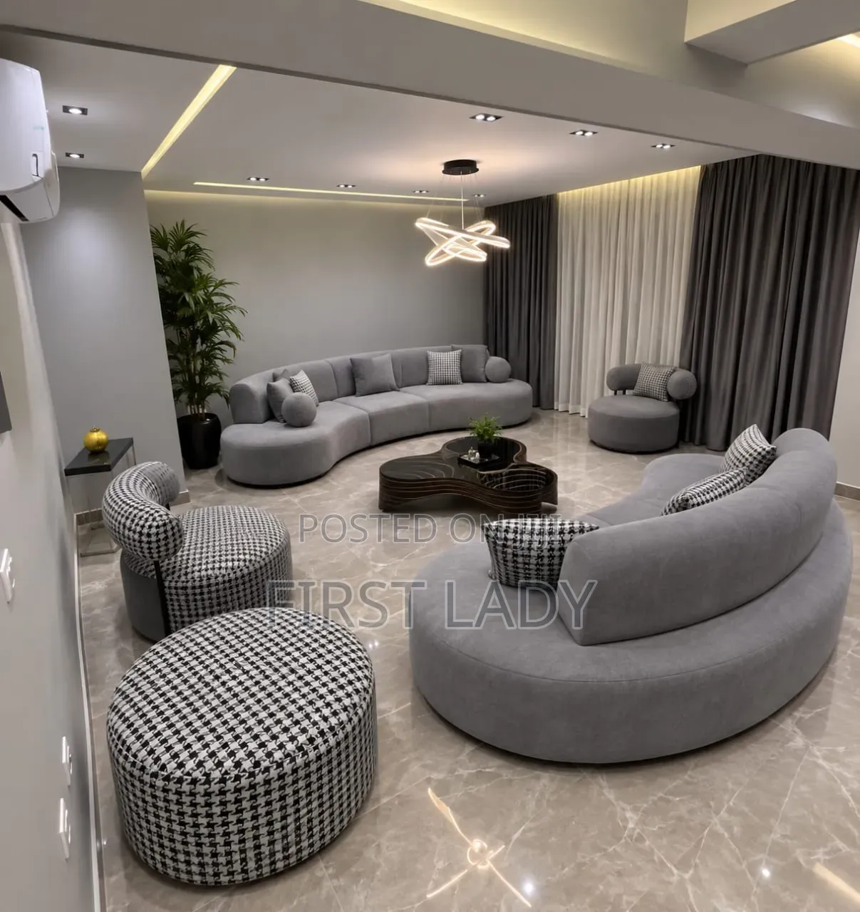 9 Seaters Sofa With One Side Table