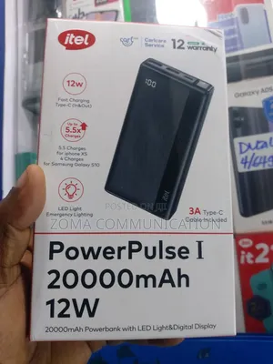 Itel Powerbank 20,000mah Capacitu