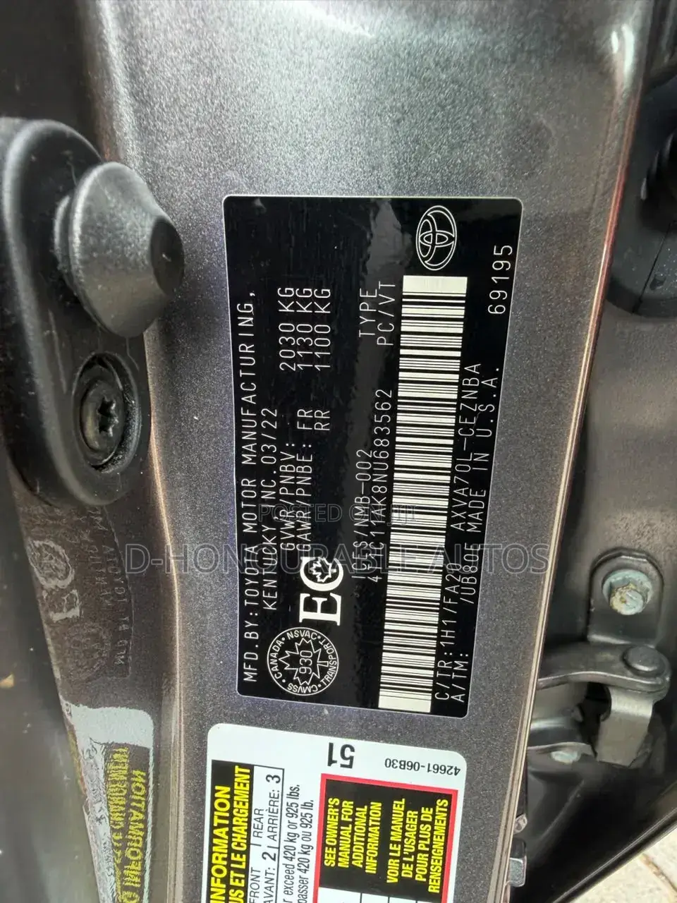Toyota Camry LE 2022 Gray