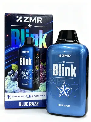 ZMR BLINK Blue Razz Rechargeable Disposable Vape – 50,000 Puffs