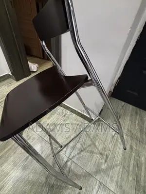 Wooden and Steel Bar Chair