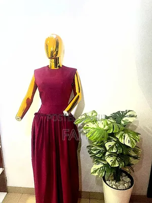 A Full Length Maxi Dress With Ruffles