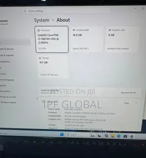 Laptop Alienware M15 R4 16GB Intel Core i7 SSD 512GB