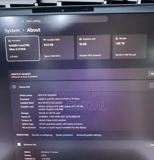 Laptop Alienware 18 Area-51 64GB Intel Core Ultra 9 SSD 2T