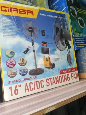 16" Duravolt AC/Dc Fan