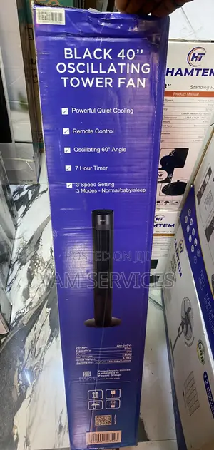 40” Oscillating Tower Fan