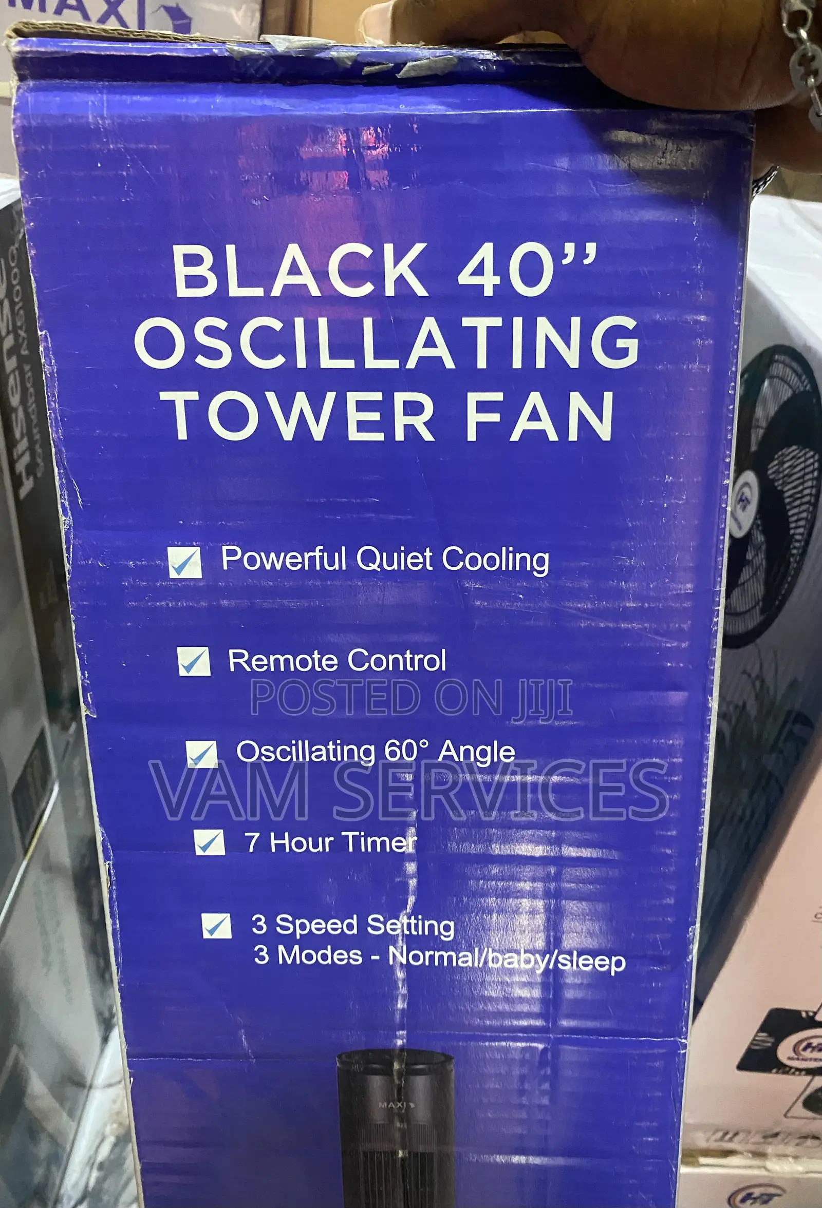 40” Oscillating Tower Fan