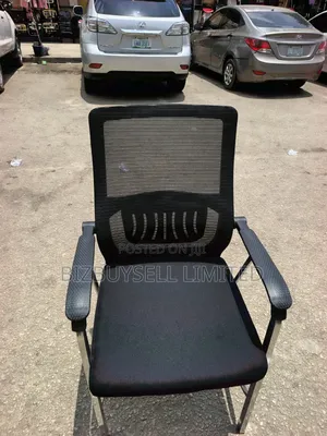Executive Mesh Conference and Visitors Chair With Lumber Support.