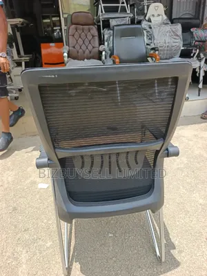 Executive Mesh Conference and Visitors Chair With Lumber Support.