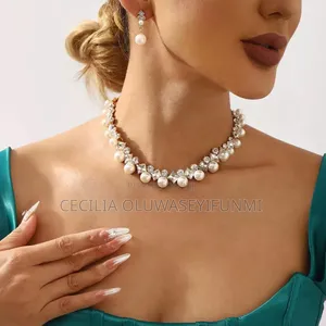 Pearl Necklace and Earring